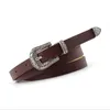 Belts Design Woman Punk Ethnic Black Brown Red Skinny PU Leather Waist Belt Ladies Gold Buckle Waistband Jeans CinturonBelts1849478