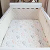 Double Crepe Baby Crib Bumpers Cotton Thicken Cribs Anti-collision Around Cushion Cot Protector Pillows Room Bed Decor G220421