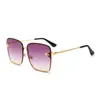 New 1843 designer Sunglasses brands for women brand men Women's Personality Metal Box Little Bee Men's sun glasses