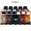 Organisateur de voiture Pc siège dossier coussin sac en cuir Pu pliable Table plateau voyage stockage à manger boissons/tissu/Pad ContainerCar