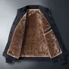 プラスベルベットの肥厚中年と年配のジャケットメンズ冬の新しいビジネスカジュアルメンズルーズウォームパパジャケットY220803