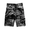 Shorts da carico estivo uomo fresco mamouflage cotone casual s pantaloni corti abbigliamento comodo camo no cintura 220714