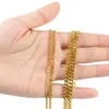 50 CENTIMETRI 60 CENTIMETRI 70 CENTIMETRI Hip Hop degli uomini Collana A Catena A Maglia Cubana Maschio Hip-Hop Miami Rapper collane In Argento Oro Accessori Dei Monili