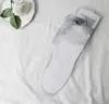 Femmes Sheer Slouch Chaussettes Filles Perle Arc Ultra Mince Cheville Chaussette Dentelle Lâche Transparent Voir À Travers Nouveauté Tulle Décoré Midle Chaussettes