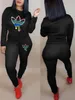 Kadın Eşofman İki Adet Set Kıyafetler Uzun Kollu Kazak kapşonlu Pantolon Bayanlar Sportwear 2 pics Suits Rahat Koşu Spor Kıyafetleri kıyafetler eşofman Mujer boyutu S-5XL