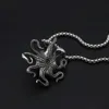 Hangende kettingen gotische Caribische cthulhu octopus ketting roestvrij staal retro zeemonster tentakel mannen hiphop sieraden sidn22