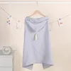 Muslina de manta de bebê toalhas de banho de algodão de quatro camadas Cape com capuz de capa Towel de praia Towel de banho infantil Cuddle Swaddle