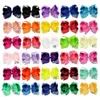 Hair Bows Solid Hairpins With Clip Accessories Hairclips For Kids Girl Inch Colorful Big Bowknot