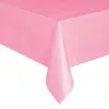 Plastic Disposable Solid Color Tablecloth Birthday Party Wedding Christmas Table Cover Wipe Covers Rectangle Desk Cloth Decor 220815