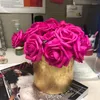 Dekorative Blumenkränze, Mini-Fake-Rosenblütenköpfe, 100 Stück, künstliche, stammlose Massen-Hochzeits-DIY-Bastelarbeiten, Stirnbänder