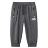 Été décontracté sweatshorts hommes Shorts coton Baggy Joggers culotte pantalon Capris mâle genou longueur entraînement mince 220621