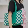 Gekleed Tote Bag Grote vrouwen TOTE Handtas Vintage Casual Market Shopper Purse Portable Emmer voor werkreizen 220704