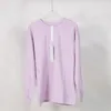 Roupas de ioga moletons femininos de alta qualidade 1 cor sólida suéter de outono esportes gola redonda manga longa moletons soltos casuais