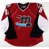 Chen37 C26 NIK1 Custom Ahl Cleveland Lake Erie Monsters 25 Stewart 20 Mackenzie 39 Galiardi Hockey Jerseys Red White Blue Logos Rozmiar S-4xl