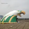 Tunnel de Football gonflable géant d'aigle à tête blanche, modèle de mascotte d'animal de dessin animé, Passage d'aigle américain soufflé à l'air de 4.5m pour événement sportif