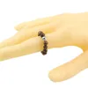 4 mm naturalny kamień srebrny ręcznie robione elastyczne pierścionki z koralikami dla kobiet dziewczyny imprezy klub dekoracje biżuterii