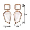 Dangle & Chandelier Fashion Jewelry Acrylic Geometric Earrings Trendy Clear Resin Drop For Women Femme Brincos WhoelsaleDangle Odet22