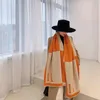 Tasarımcılar için Kış Eşarp Pashmina Sıcak Eşarplar Moda Klasik Kadınlar Kaşmir Yün Uzun Şal Sarma 65*180cm'yi taklit ediyor