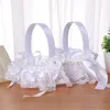 Confezione regalo Pz Matrimonio occidentale romantico Decorazioni per feste in bianco puro Cesto di fiori Forniture Cesto per ragazza Regalo