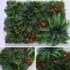 Ghirlande di fiori decorativi 40X60cm Piante artificiali Decorazione della parete Tappetino in plastica finta Tappetino per prato Tappeto per matrimonio El SfondoDecorativo