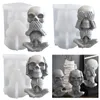 Cute Skull Silicone DIY Halloween Aromatic Candle Making Supplies Resin Soap Mold Christmas Gift Craft Home Decor 2206117863168