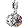 Authentic 925 Sterling Silver Beads DSN Frozen Anna Dangle Charm Charms Fits European Pandora Style Jewelry Bracelets & Necklace 798457C