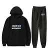 Erkeklerin izleri kda en kötü harajuku baskılı ruhlu tyle jogger spor erkekler/kadın hoodies sweatshirts pantolon eğlence takım elbise ince li