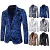 Menas de moda casual vavret blazer jaqueta luxurosas homens de terno de terno slim ajuste brilhante brilho primavera outono casaco de moda 201104