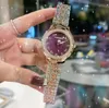 Hochwertiges Top -Model Quarz Uhren 37mm Casual Römische Diamanten Ring Frauen Roségold Edelstahl Premium Populärer Noble und elegante Armbanduhr Geburtstagsgeschenke