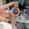 Orologi al quarzo modello top di alta qualità 37mm Anello casual con diamanti romani da donna in oro rosa acciaio inossidabile Premium Popolare orologi da polso nobili ed eleganti regali di compleanno