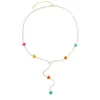 Nieuwe Aangekomen vrouwen Zomer Sieraden Neon Emaille Hart Choker Larait Ketting Tennis Ketting Kleurrijke Sieraden Hoge Kwaliteit