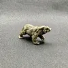 Oggetti decorativi Figurine Statua di orso polare in ottone vintage Decorazione della casa Accessori artigianali Miniature di statuette di animali marini in rame Livin