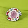 Mental Enamel Pin Wellbeing Fight The Psychology Therapy Disease Awareness Brain Depression Anxiety Inspirational Brooch 5551 Q2
