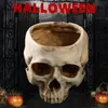 Hars Ambachten Menselijke Tand Onderwijs Skelet Model Halloween Home Office Bloem Planter Schedel Pot Decoratie 220614