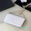 Designer -Luxury Shoulder Bags Handbag Caviar Women Designer High Quality Real Leather Simple Small