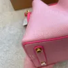 Bolso tipo cubo, bolsos de hombro a la moda para mujer, bolso con temperamento, bolso de mano rosa informal, billetera de compras, tarjetero