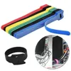 Audio Cables 50pcs T type Cable Tie Wire Reusable Cord Organizer Wire 1.2cm Colorful Computer Data Power Straps