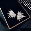 Earrings Charm Shiny Star Crystal Stud For Women Fl Rhinestone Party Weddings Jewelry Gifts 220122 Drop Delivery 2021 Wbams