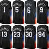 Screen Print Men Youth Association Basketball Julius Randle Jersey 30 RJ Barrett 9 Derrick Rose 4 Evan Fournier 13 Mitchell Robinson 23 Immanuel Quickley 5 Earned