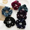 Hair Scrunchies with Pearl Girl Velvet Elastic Hairbands Large Intestine Ropes for Women Ponytail Holder Accessories