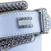여자 남성 디자이너 벨트 생일 선물로 블링 모조 다이아몬드가있는 고품질 클래식 BB 모조 다이아몬드 벨트