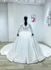Custom Made suknia balowa suknie ślubne brokat dubaj Arabia długie rękawy koraliki koronkowe aplikacje kryształowe suknie ślubne prawdziwe obrazy 2022