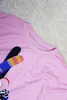 Негабаритный трексуит женщины из двух частей набор Осенняя одежда мультфильм печать пуловер толстовка широкие брюки ноги костюм мода женские наборы 220315
