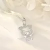 Pendant Necklaces UFOORO 2022 Sterling Silver S925 Silverware Personality Micro-encrusted Clavicle Student Female Accessories Pig