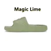 Adilette 22 Designer Designer Slides Slifori Sandali Magic Lime St Desert Desert Sand Nero Flip Grigio Flip Sluoto Slaner Sandalo Sbulle 36-45