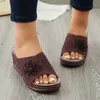 Ladies Sandals Women Dogs For Fashion Solid Color Leather Surface Flower Hollow Breathable Black Slide On Womensandals 56098 sandals