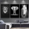 Toile peinture Animal mur Art Lion éléphant cerf zèbre affiches et impressions photos murales pour salon décoration décor à la maison2047579750