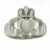 Fanssteel 11w28 Joyas de acero inoxidable Infinity Love Heart Ring Princess Crown Claddagh Friendship Ring Red Ring para SIST339Z