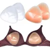 5PC 1pair Women Breast Push Up Pad Bra Cup Thicker Silicone Bra Insert Pad Nipple Cover Stickers Patch Bikini Inserts for Swimsuit Y220725