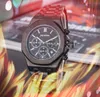 Все суббольные циферблаты работают Quartz Fashion Mens Time Time Watch 42 мм Auto Date Men Designer Designer Watch Оптовые мужские подарки.